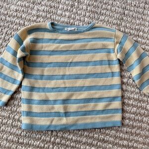 Misha and Puff Boardwalk Mariner Kids Cotton Striped Sweater- 3-4Y